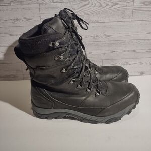 The North Face Chilkat Black Leather Insulated Tall Boot - Men's 11